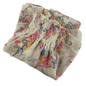 Ralph Lauren Floral‎ Skirt Smocked Tiered Ruffle Girl's Size 5